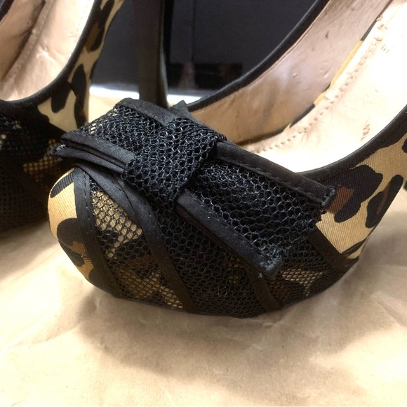 BCBG PARÍS PHYNIA PUMPS LEOPARD PRINT PLATFORMS SZ 8B - Picture 5 of 7